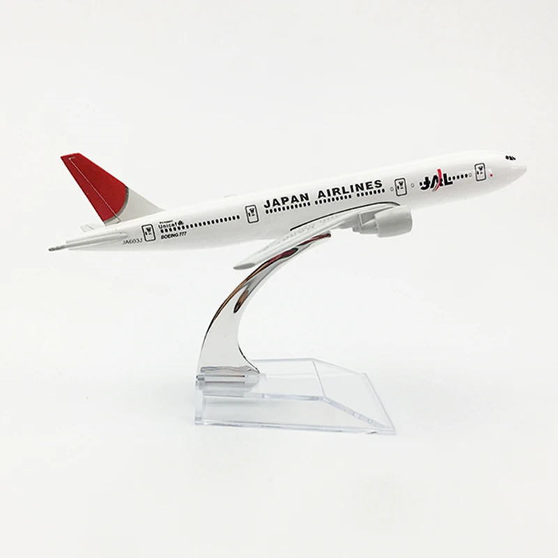 

16CM Airplane Model JAL Japan Airlines Boeing B777 Airlines Aircraft Diecast Metal Plane Model Toy Gift Collectible