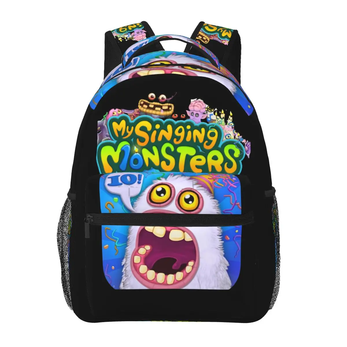 Wubbox My Singing Monsters Backpacks Boys Girls Bookbag Students School Bags Cartoon Travel Rucksack Shoulder Bag Large Capacity