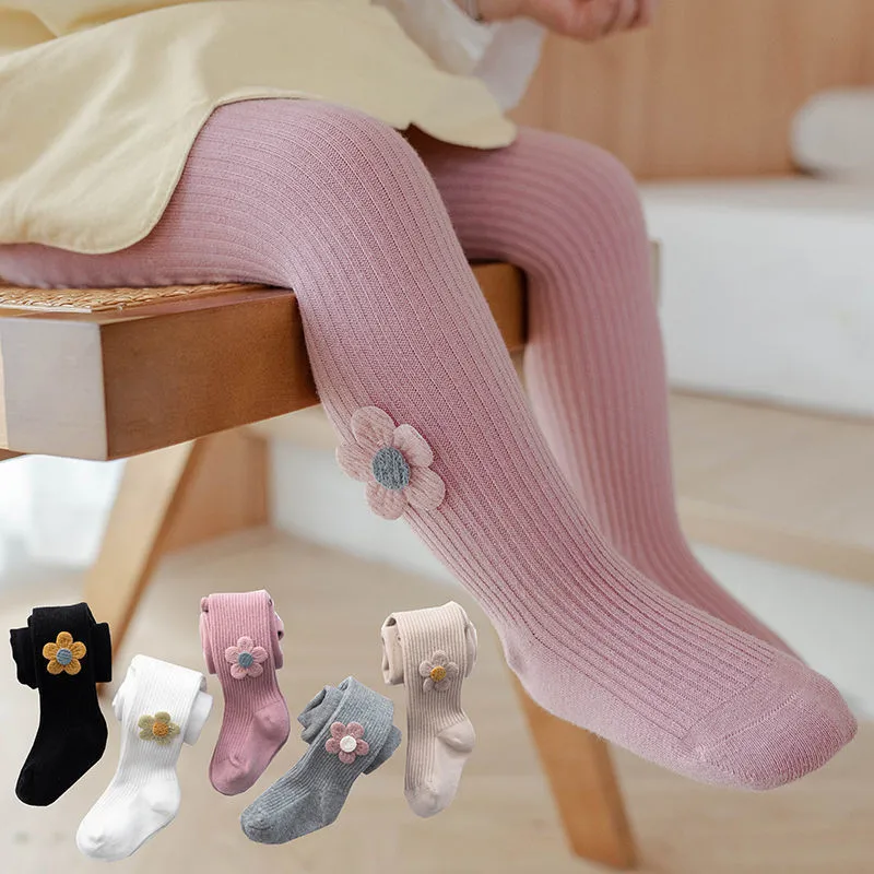 Baby Tights Children Age Season with Thick Cotton Pure Render Children Pantyhose Girls Baby Big Pp Even Foot Tights