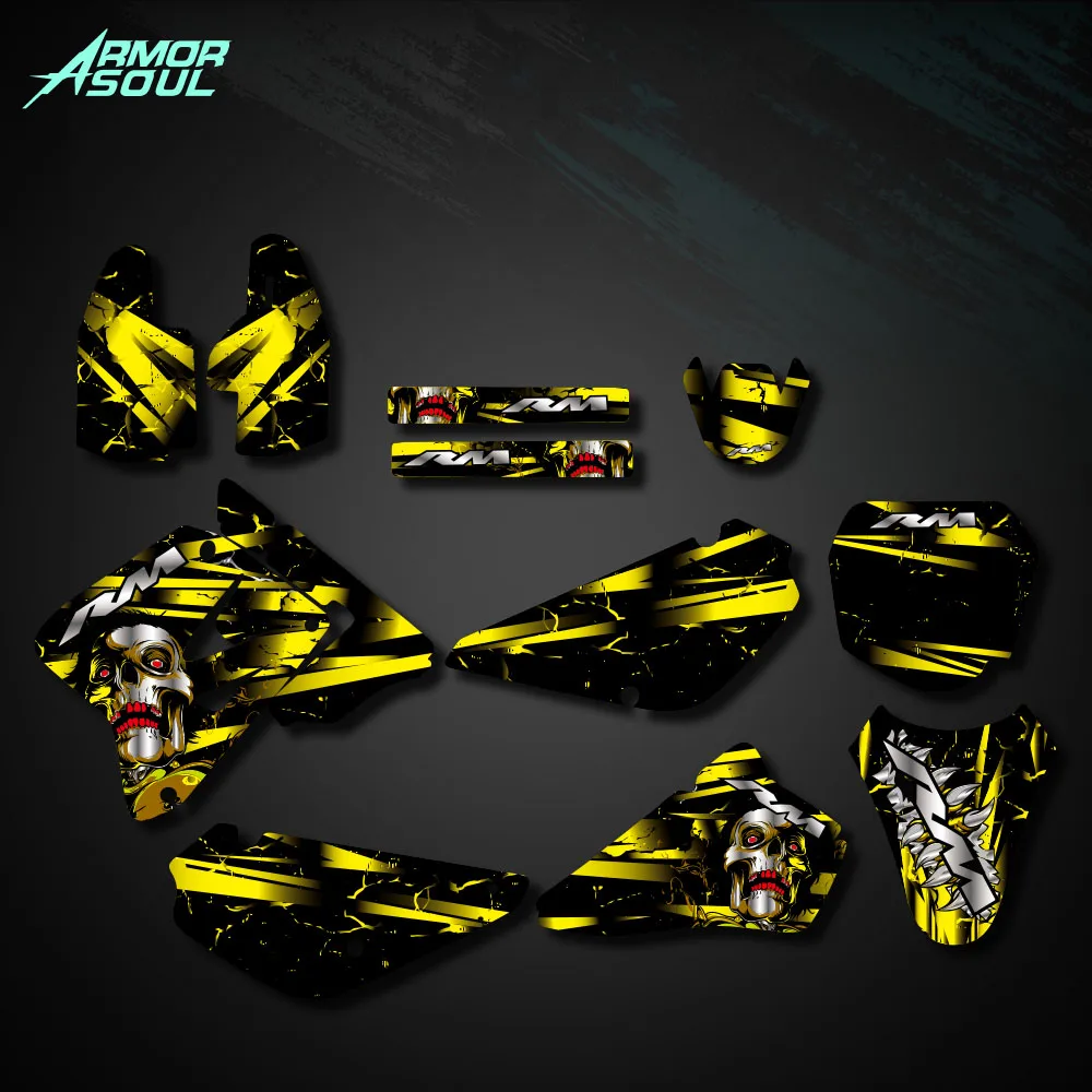 Picture 3: For SUZUKI RM85 2002 2003-2008 2009-2012 2013 2014 2015 Motorcycle GRAPHICS & BACKGROUNDS DECALS LABELS Kits Custom Number