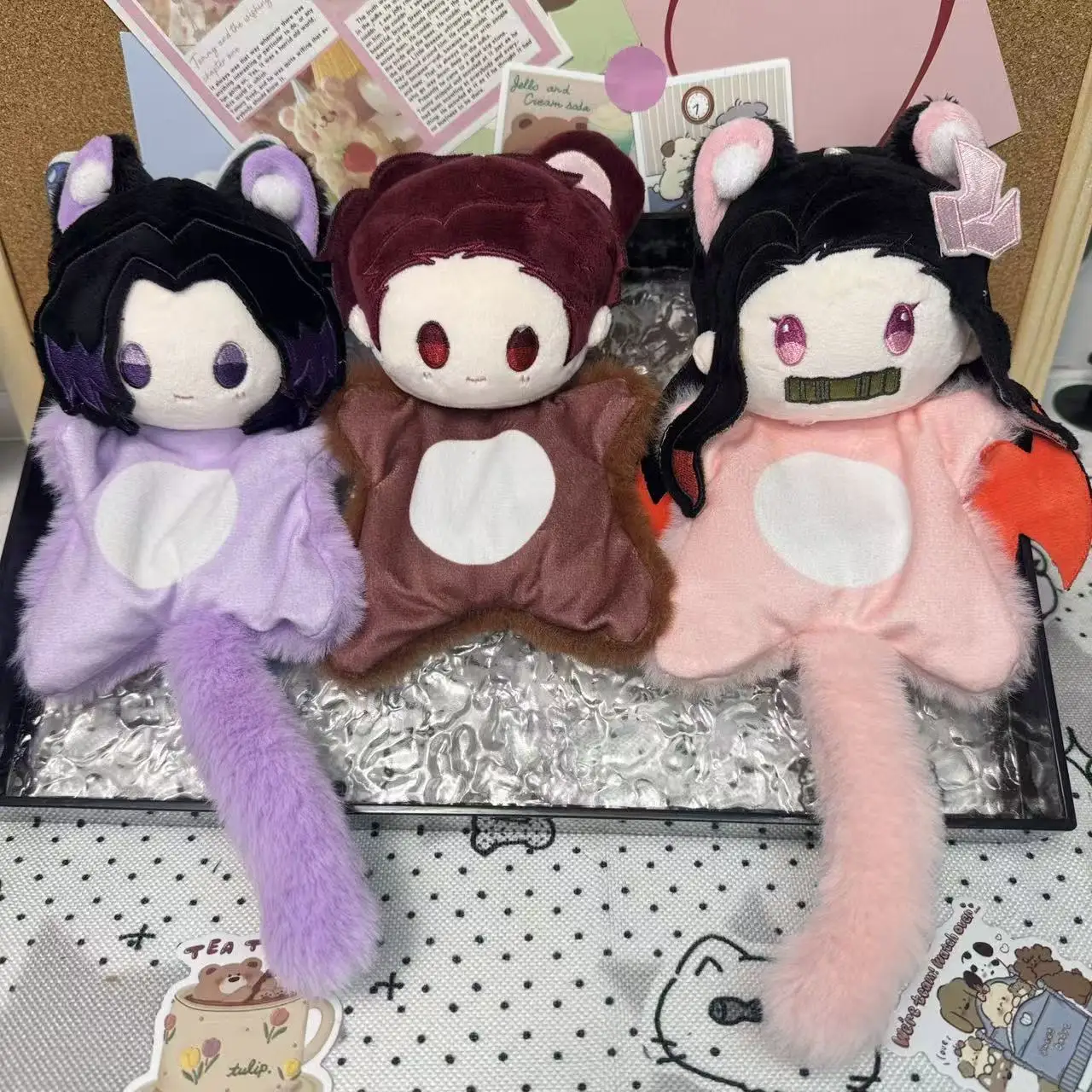 

15cm Demon Slayer Kanroji Mitsuri Agatsuma Zenitsu Tokitou Muichirou Plush Beanbag Doll Birthday Gift