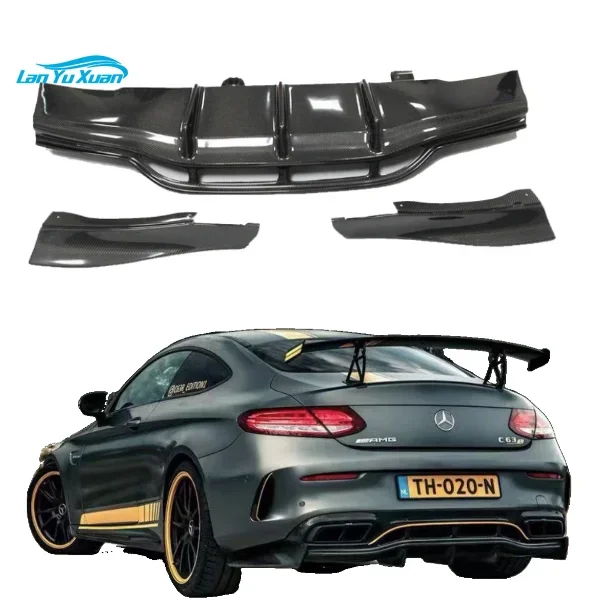 

PSM style carbon fiber W205 C63 COUPE Diffuser C63 rear diffuser for Benz W205 C63 2-door