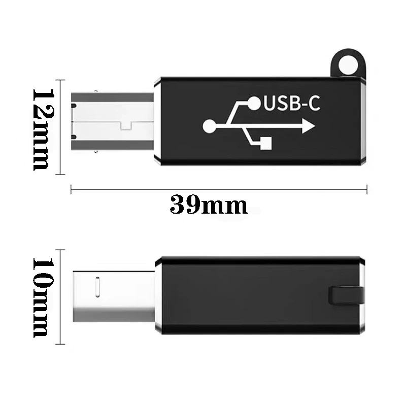 USB Type C Female To USB B Male Adapter for Scanner Printer Converter USB C Data Transfer Adapter for MIDI Controller Keyboard