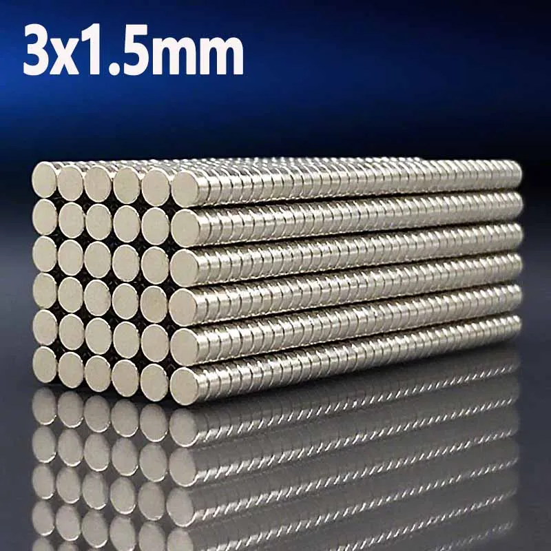 3x1.5mm Magnet Office Whiteboard Science Craft Diy Fridge Magnet 100/500/2000/5000pcs Small Mini Round 3*1.5mm Accessories