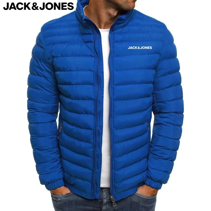 Jack Jones compra de nuevas chaquetas gruesas y cálidas e informales para hombre y chaquetas de plumón de algodón a prueba de viento con cuello levantado para hombre