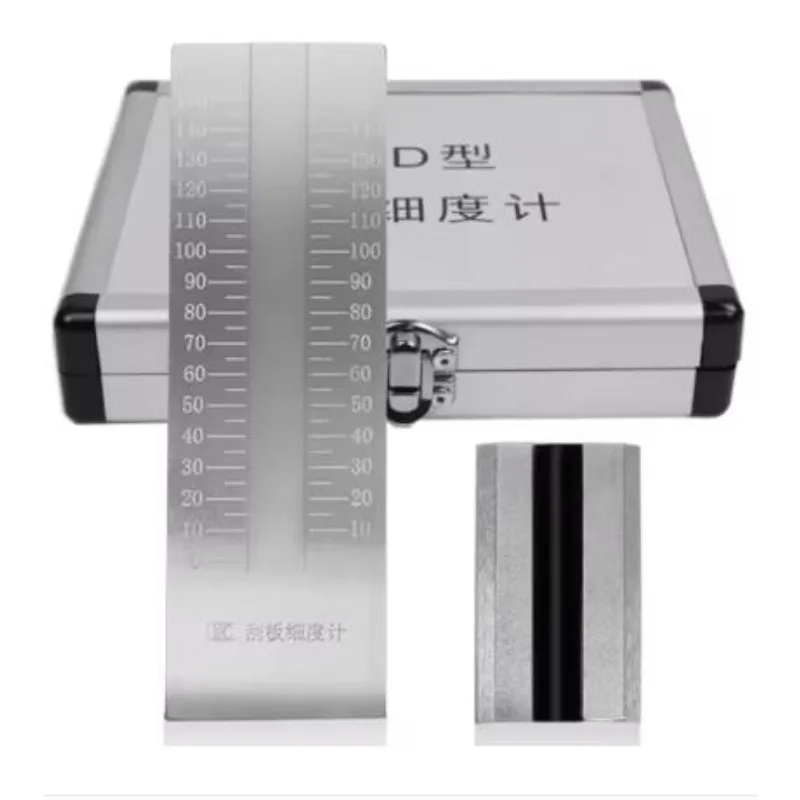 QXD Stainless Steel Scraper Fineness Meter Single Groove Fineness Plate Fineness Gauge 25/50/100/150um