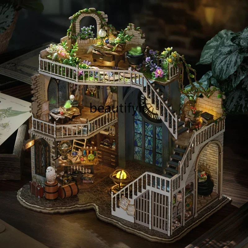 Modelo de montagem de casinha artesanal, presente de aniversário criativo, namorada