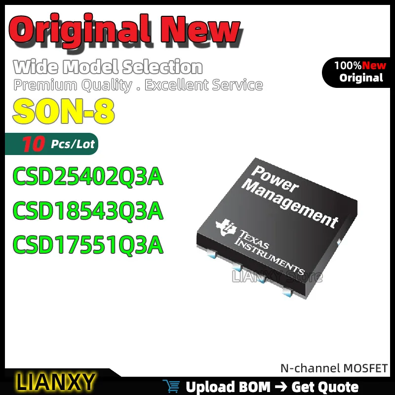 10Pcs SON-8 CSD2540…