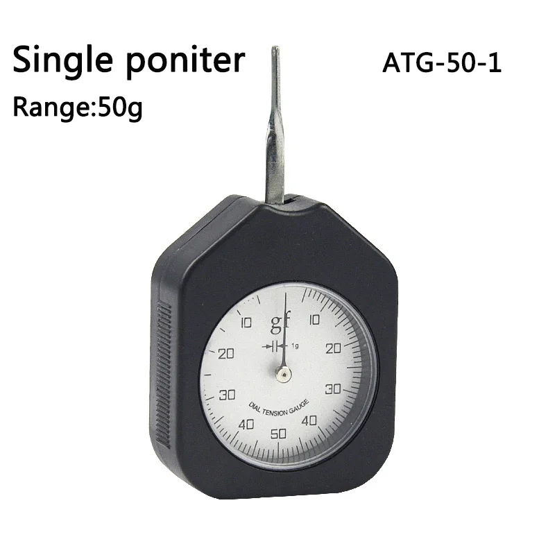 

50g Analog tensiometro dial tension gauge single pointer tensionmeter ATG-50-1