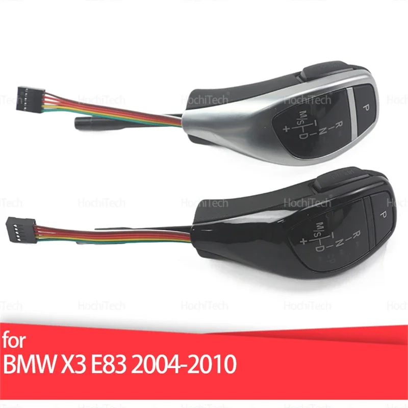 

Светодиодные ручки, ручка переключения передач для BMW X3 E83 2004-2010, рычаг, ручка переключения передач с большим пальцем, черная искусственная кожа