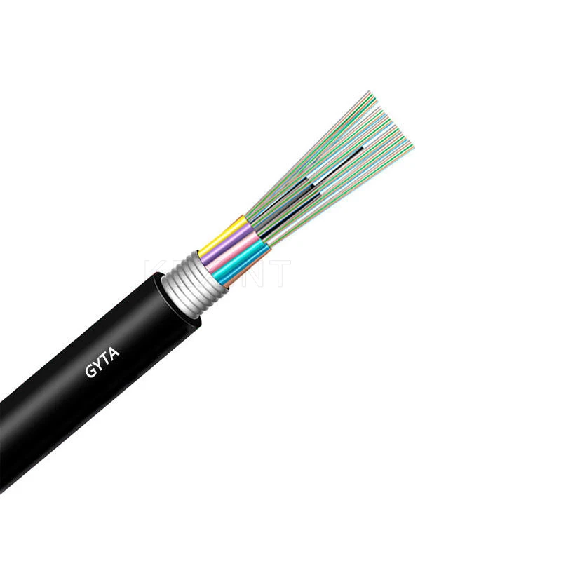 

KEXINT Factory Price GYTA 12-288 Cores Outdoor Layer- Stranded Aluminum Strip FTTH Optical Fiber Cable