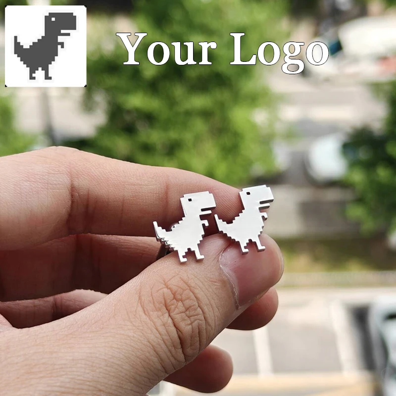 Custom Men's Stainless Steel Logo Cufflinks Customized Groom Wedding Cufflinks Personalized Man Cuff Links Best Gift For Husband