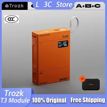 Trozk T3 Module Power Bank 22.5W Flash Charge 15000mAh Maximum Capacity 3-in-1 CCC Power Bank Animated Color Screen Interaction 1