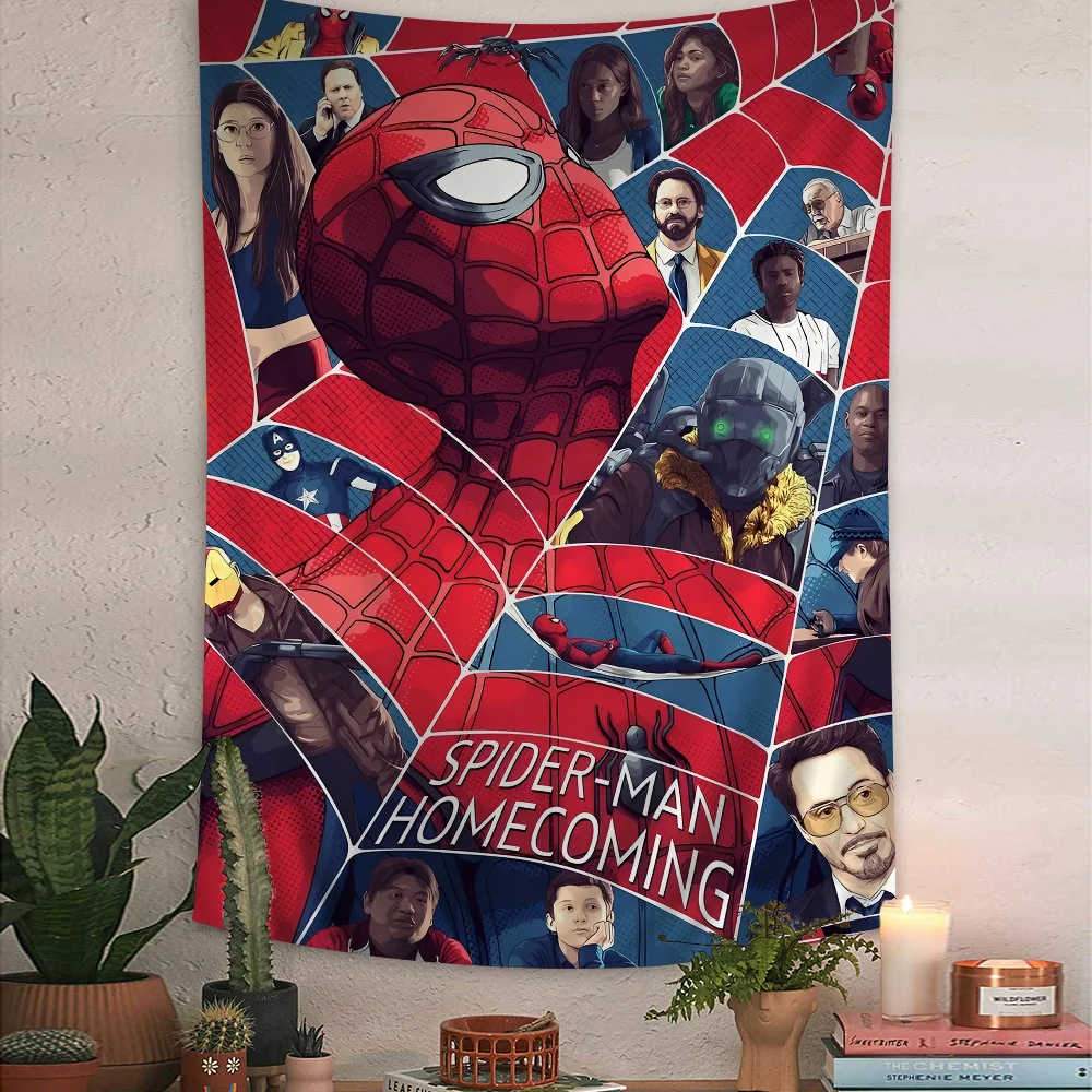 Avengers S-Spidermans Cartoon Tapestry Home Decoration Hippie Bohemian Decoration Divination Home Decor