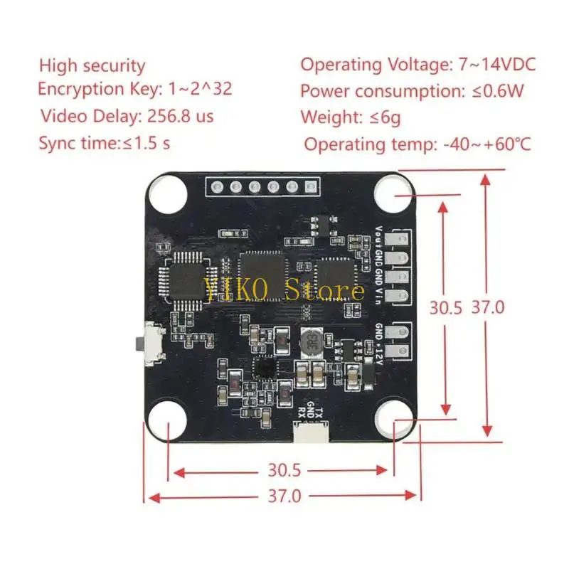 Par criptografia comprovante K32C Par para dispositivos comunicação vídeo analógico para dispositivos comunicação