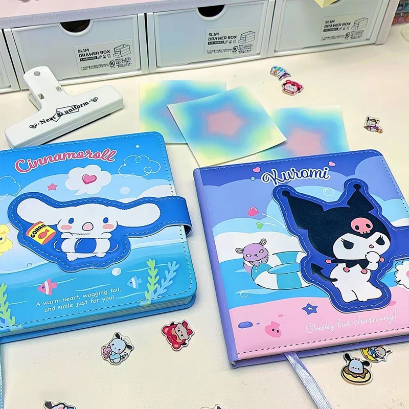 Sanrio Shaped Magnetic Closure Notebook High-Quality Cute Diary for Students Colorful Pages Hand Account Book