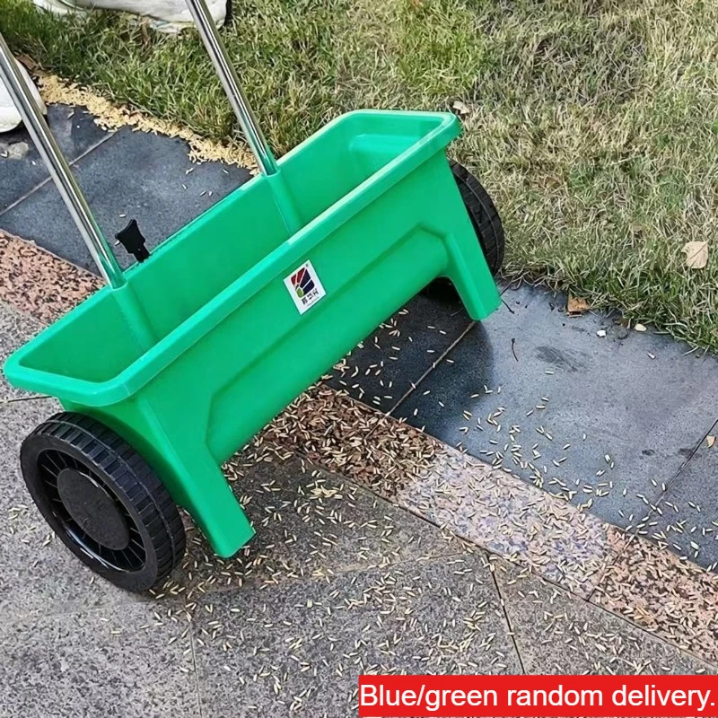 Plastic Seed Disseminators Hand Push Fertilizer Spreader Adjustable Large Capacity Sowing Tool Agricultural Gardening Tools