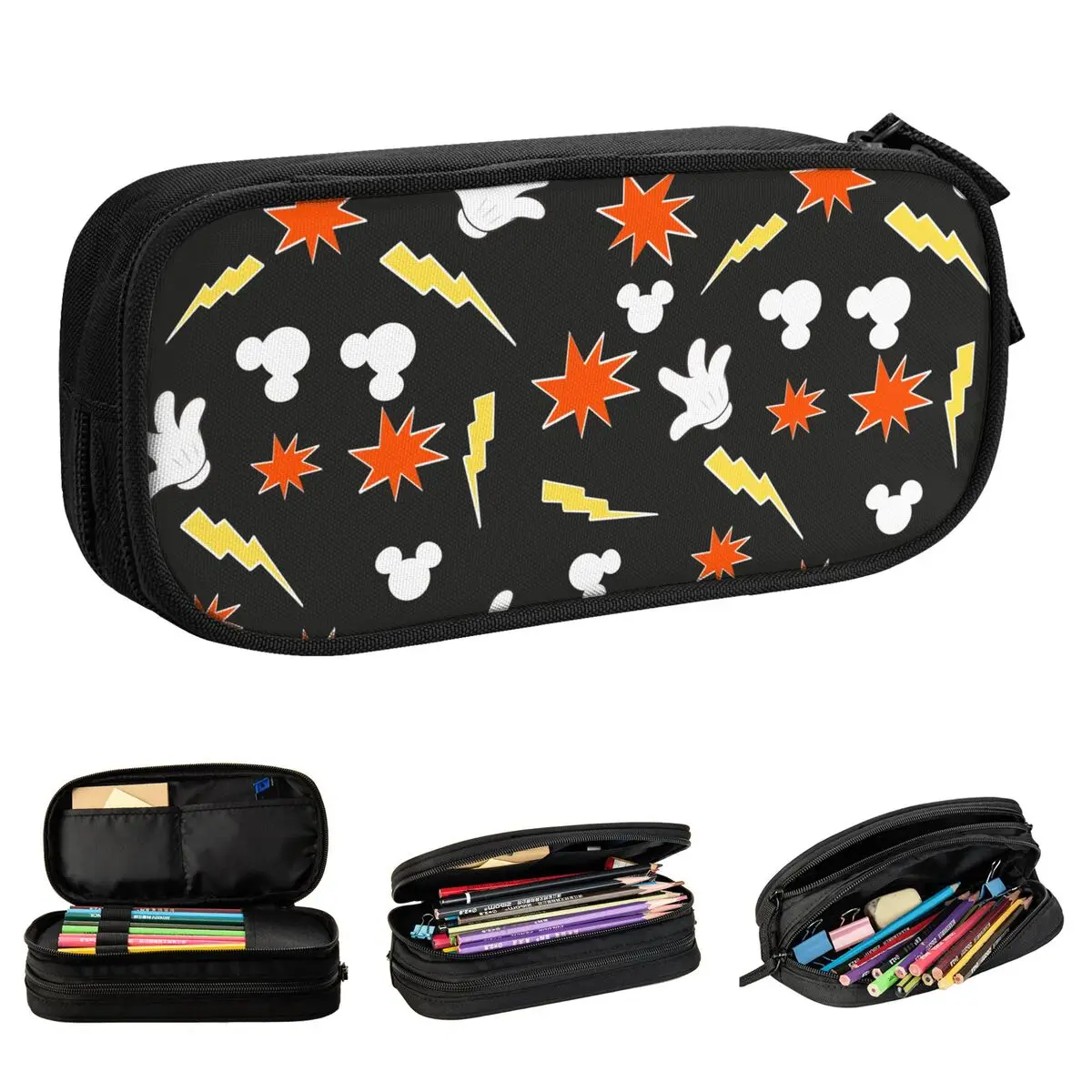 TureMouse-Trousse à Crayons pour Fille et Garçon, Grands Sacs de Rangement pour Étudiants, Fermeture Éclair, Papeterie Sв