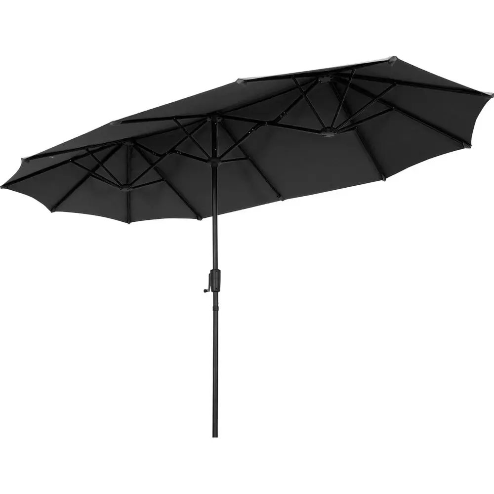 

13-Foot Patio Umbrella with Crank for Outdoor Shade: Ideal for Garden, Beach, Deck, Backyard, and Pool