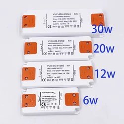 AC220V Tot DC12V Slim LED Power Supply 6W 12W 20W 30W AC100V-240V Constant Voltage Strip Light Transformer LED Driver 12v Power
