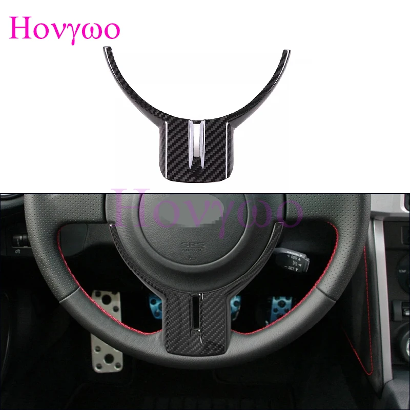 

For Subaru BRZ For Toyota 86 FT86 2012-2020 Real Dry Carbon Steering Wheel Panel Cover Trim Car Interior Accessories