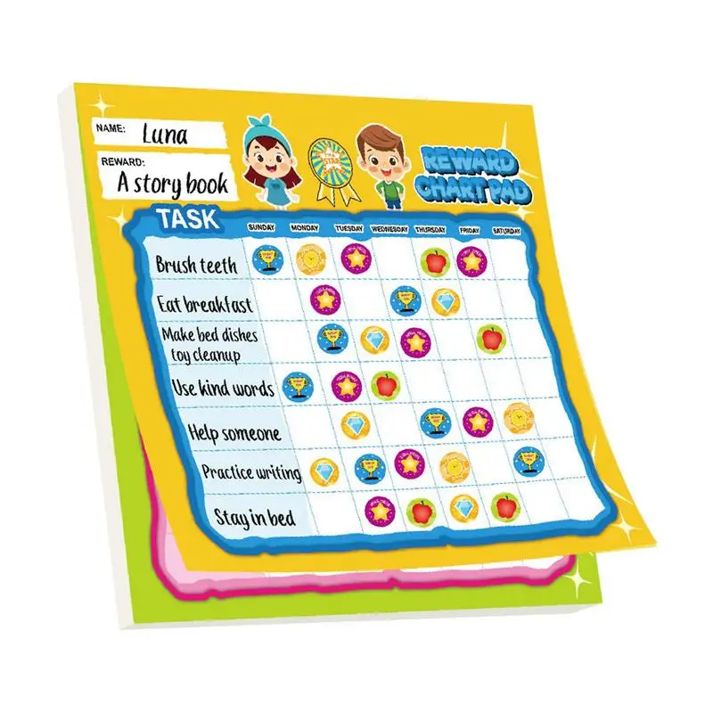 Sticker Chart For Kids Behavior Magnetic Visual Kids Chore Chart Educational Homeschool Supplies For Potty Training Chore