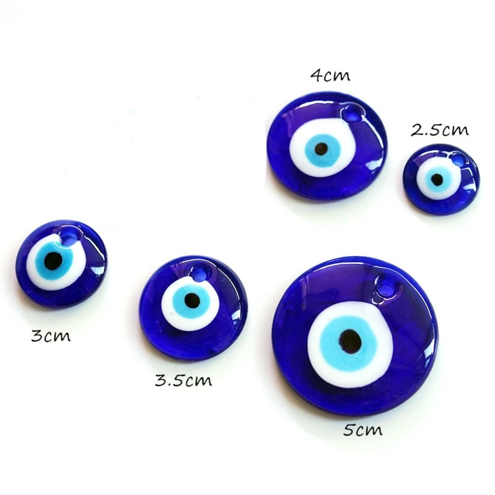 Blue Eye Lucky Eye Keychain Turkey Glass Bead Lucky Eye Pendant Tassel Pendant Metal Ring Car Hanging Charm Backpack - view 6