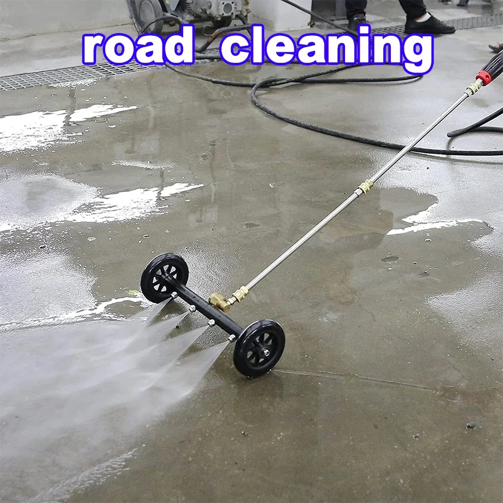 High-pressure Washer For Electric Motorcycle Cleaning Undercar Drainage Broom With Cleaning Nozzle Suitable For Karcher/parkside