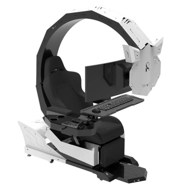 Office chair computer integrated cockpit massage reclining lift computer chair