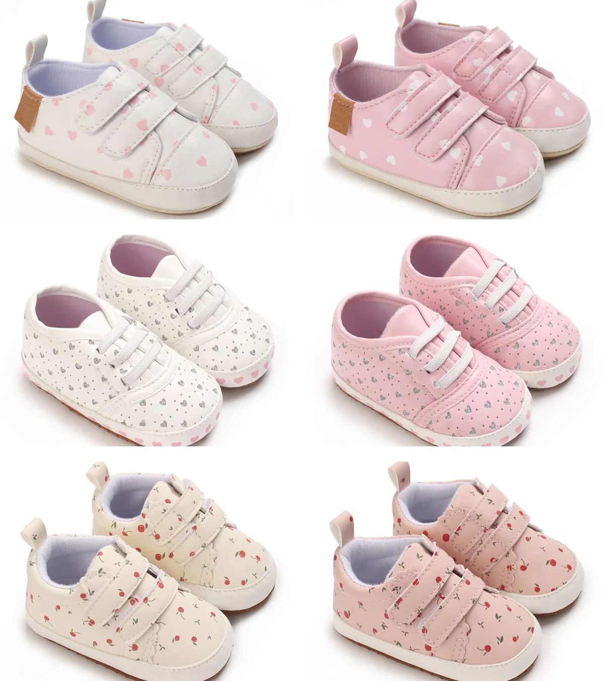 Spring and Autumn New Cute Sweet Floral Pattern Cloth Shoes for Female Babies Comfortable Soft Bottom Step Up Sneakers