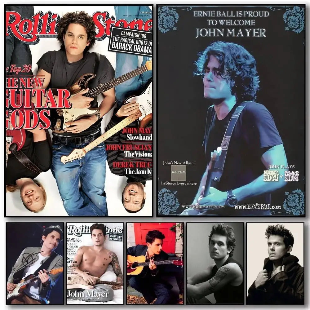 Hot A-John Mayer Singer Rock Music Poster Art With Prints Ho
