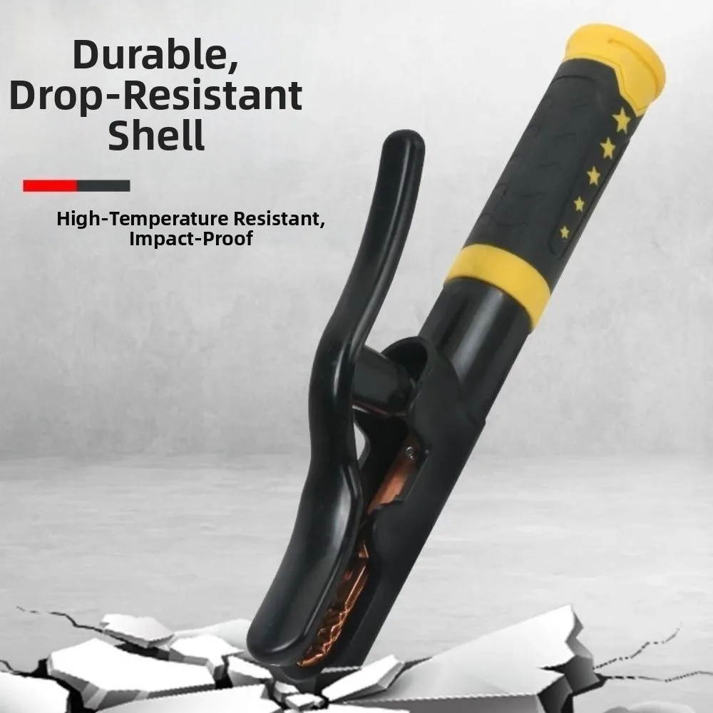 Heat Resistant Welding Tongs Heavy Duty Insulated Handle Welding Electrode Holder Ergonomic Labor-Saving Design