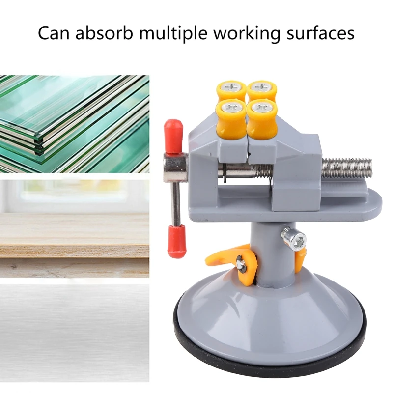 น้ำหนักเบาเจาะกด Vise CLAMP อลูมิเนียมรองโต๊ะแกะสลักรอง DIY เครื่องมือ