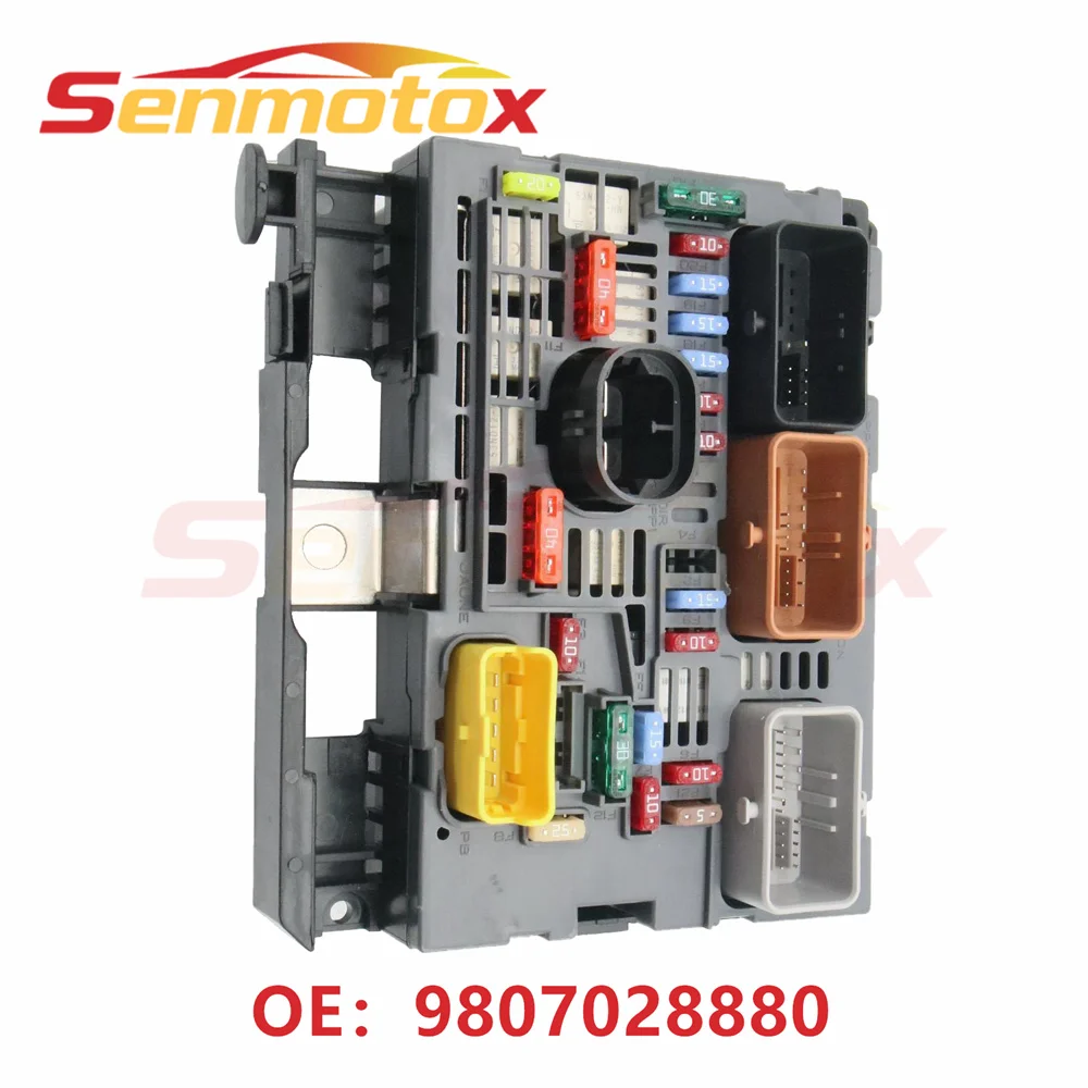 9807028880 Engine Fuse Box Assembly For Citroen C4 C8 Jumpy Berlingo Peugeot 307 308 607 807 Expert Partner BSM-R05-01