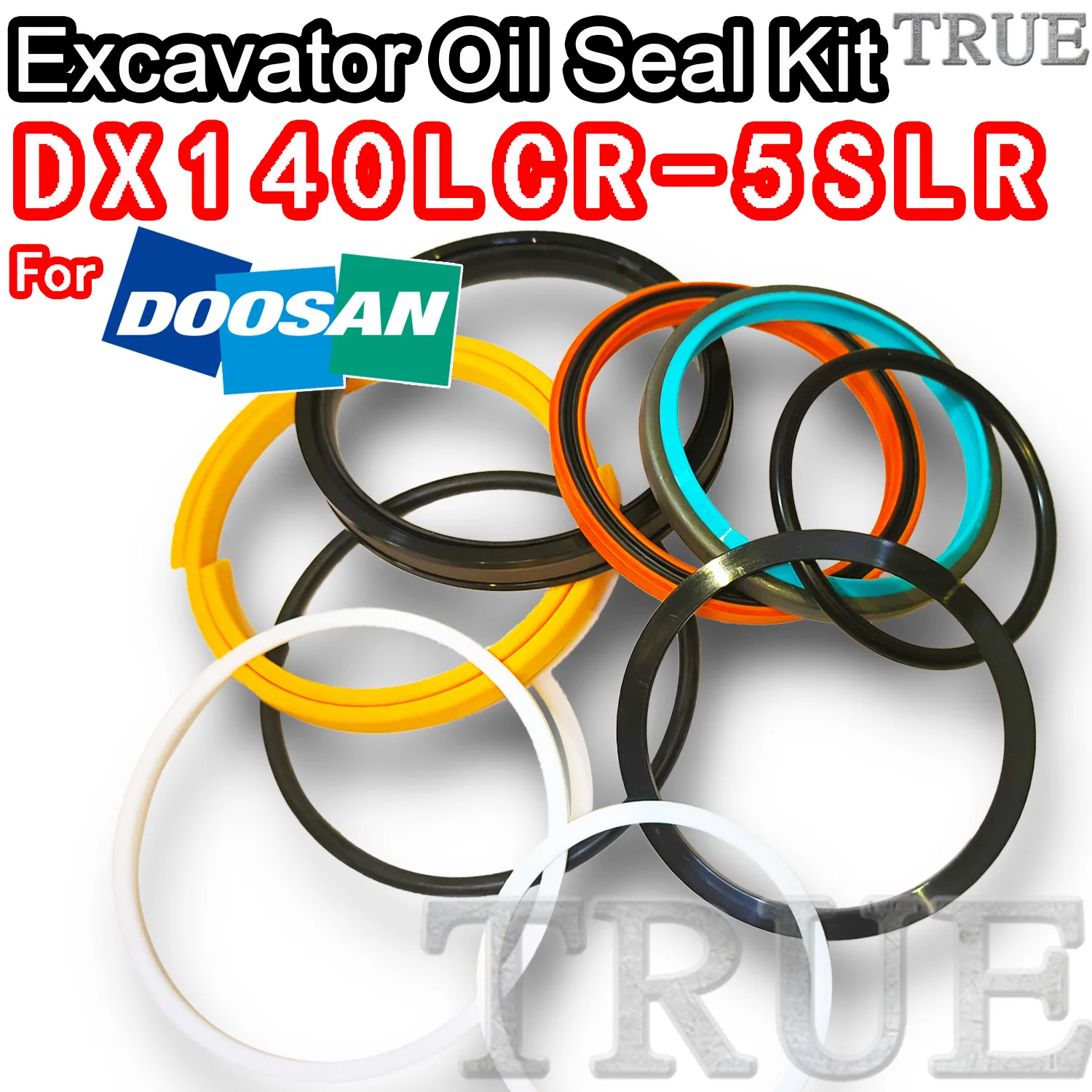 

For DX140LCR-5SLR Doosan Oil Seal Excavator Repair Kit DX140LCR 5SLR Hammer Construction Tool Set Pack Heavy Master Excavating