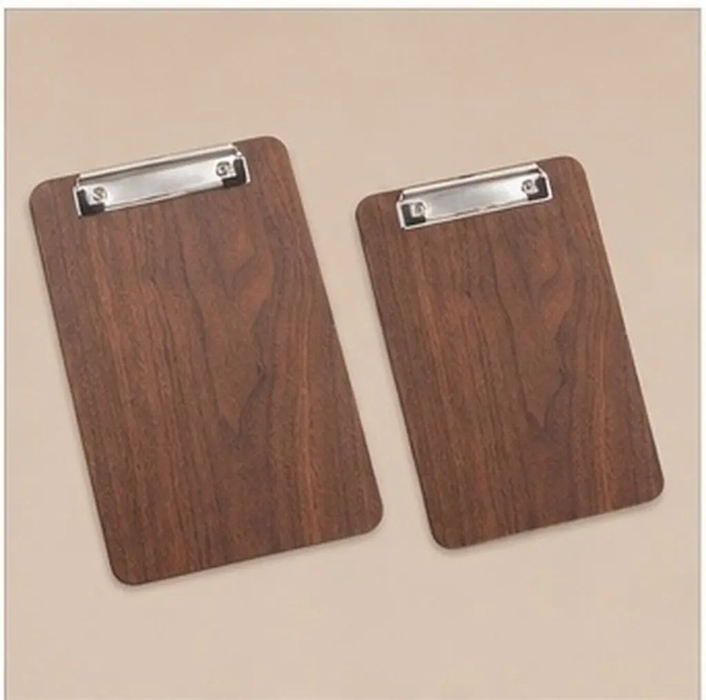 2Pcs Wooden Menu Board Clip Kitchen Restaurant Stainless Steel Household Menu Holder Recipe Rack Portable Strong Metal Clip