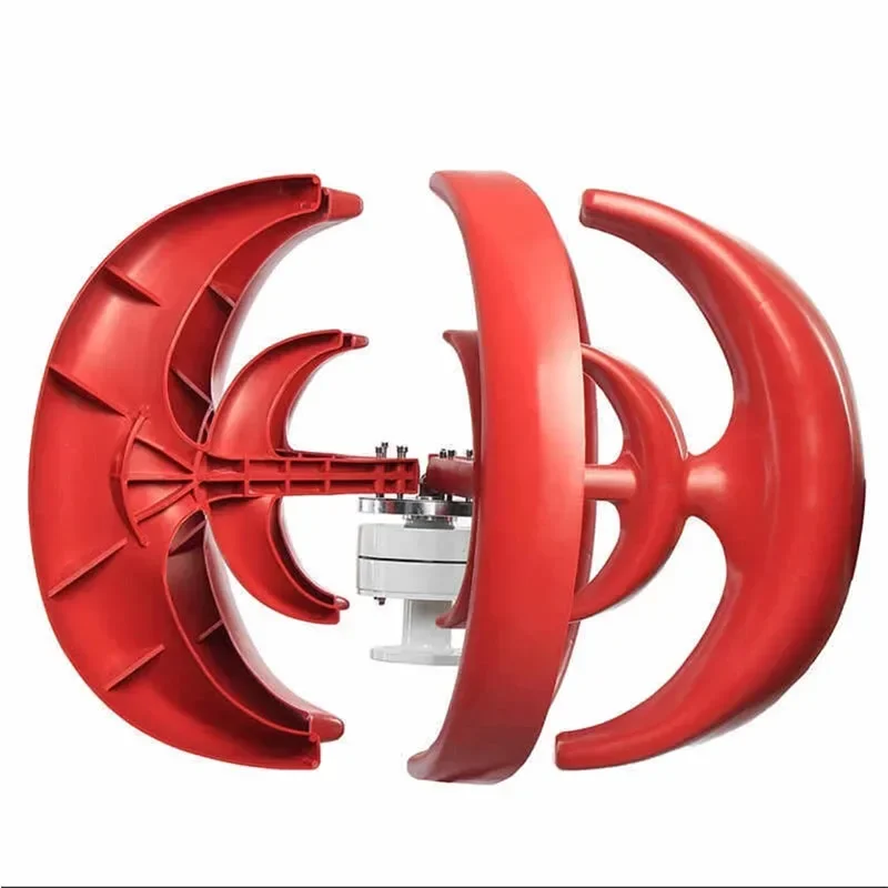 New Wind Power Generator Mall Wind Turbine 400W Easy To Use Durable Red Lantern Vertical Axis In Dragon Wind