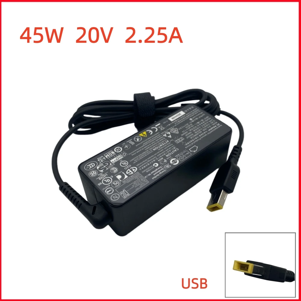 20V 2.25A 45W USB Laptop Charger Adapter For ThinkP X230s X240 X240S X250 X260 X270 T440 T440S Notebook ADLX45NCC3A