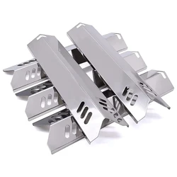4Pcs Grill Heat Tents Stainless Steel Universal Grill Heat Tents for Gas Grill, Burners Cover Flame Tamers Replacements 69HD