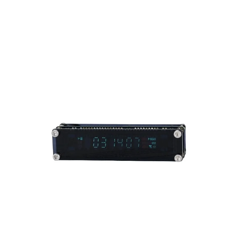 Cyberpunk Industrial‑style VFD Vacuum Fluorescent Display Clock Auto Time Calibration Reverse Screen Digital Desk Creative DIY
