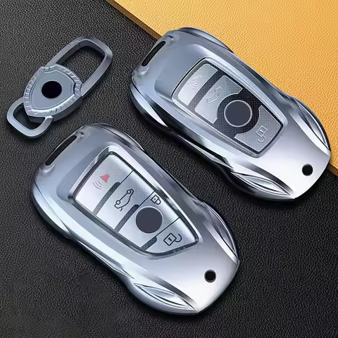 Fshion Zinc Alloy Car Key Case Cover for BMW 1 3 5 6 7 Series X1 X3 X4 X5 X6 X7 F15 F16 F18 F20 F25 F30 F48 G11 Car Accessories