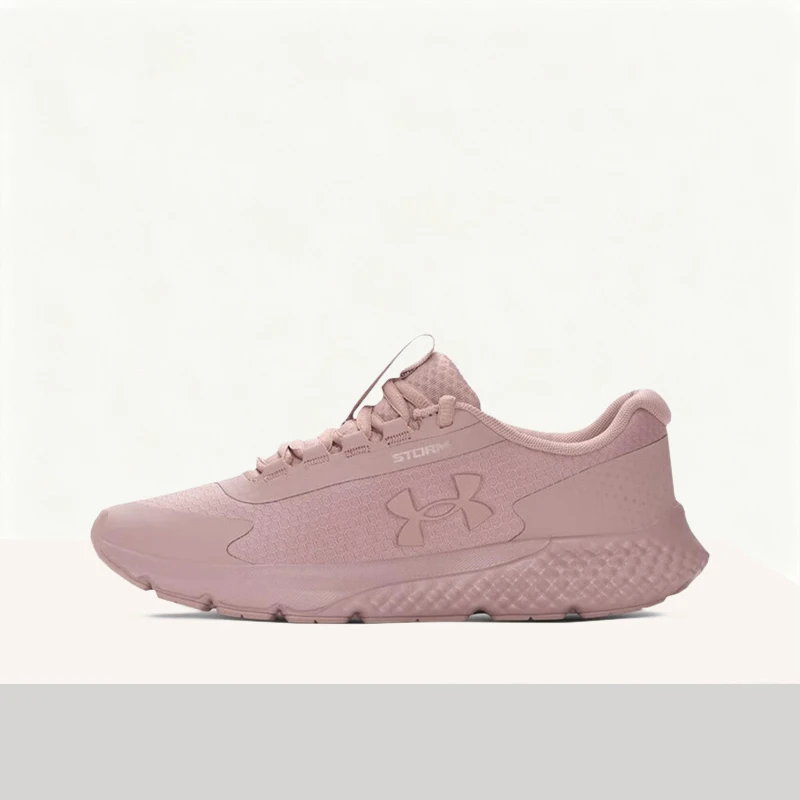 Under Armour Charged Rogue 3 Pink Stylish Comfortable Lightweight Breathable High-Rebound Lace-Up Running Women Shoe 6003889-673