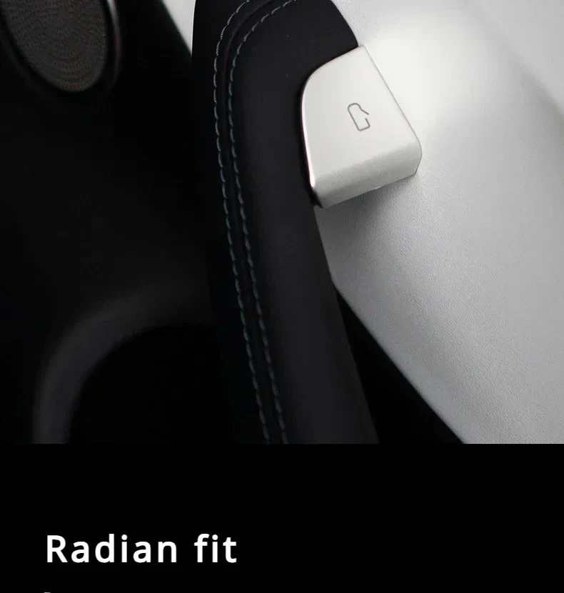 4er-Set Türknopf-Dekorationsaufkleber für Tesla Model 3 Highland Model Y Juniper 2025 ABS Türschalter-Patch Aufkleber Zierleisten Zubehör – Detail 7
