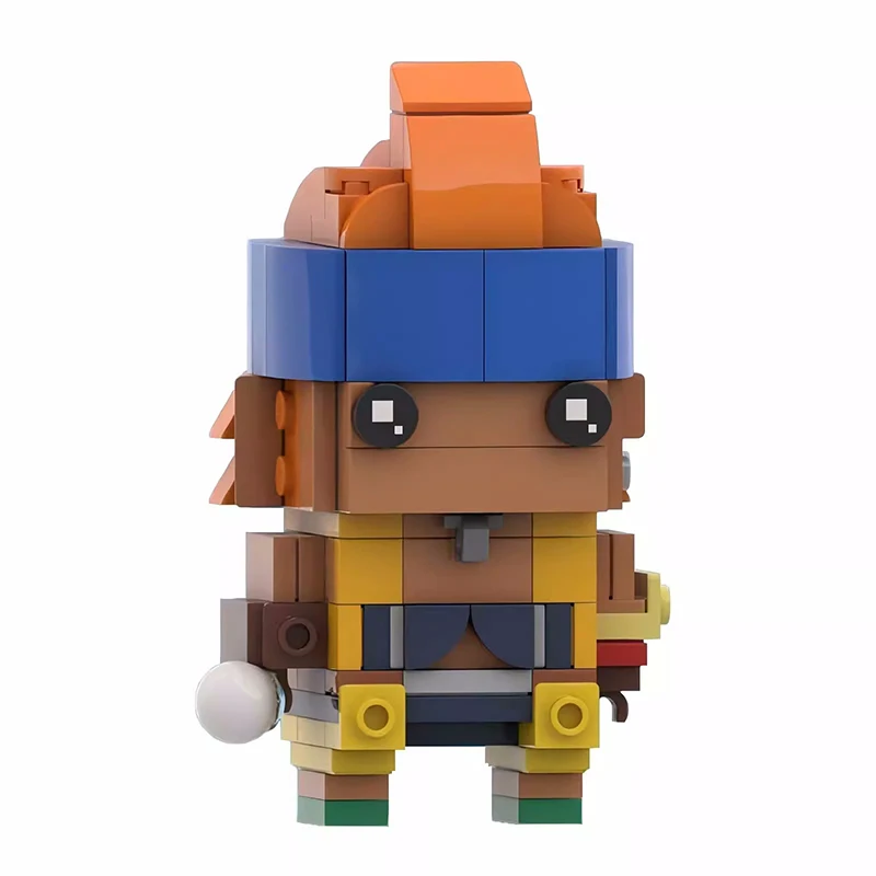 ゲームキャラクター brick Bricklink MOC Ideas FFX Game Fantasyed X Anime Figures Tidus Yuna