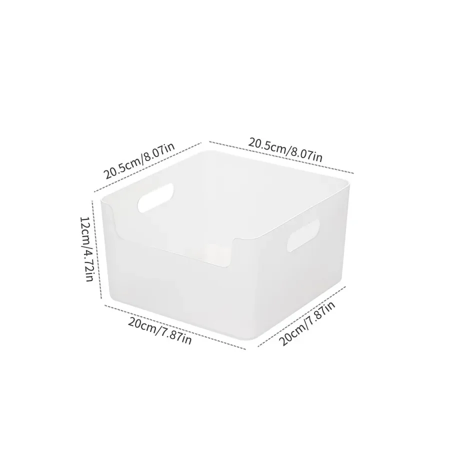 Opbergdoos voor fruit en groenten, voor gebruik in de keuken en in de koelkast, voor een overzichtelijke opslag, grote inhoud, plastic voedselcontainer met handvat.