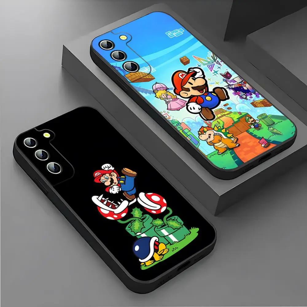 The Super Marios Bros Phone Case for Samsung S24 Ultra S22 S23 S20 Fe S21 Plus Galaxy A54 A34 A24 A53 M54 Note 20 Back Cover