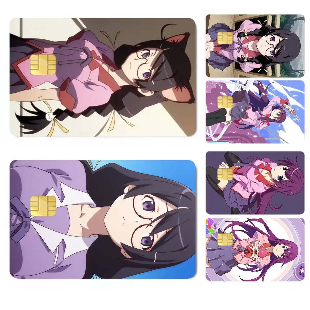Bakemonogatari -i Anime  Credit Card HD Stickers Premium matte film effectively prevents fingerprints and daily abrasion.