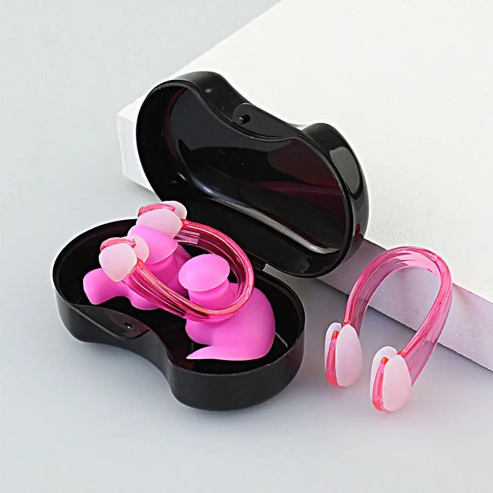 Silicone Earplug Nose Clip Suit with Case Soft Swimming Earplugs Set Waterproof Anti-noise Ear Plugs Diving/Surfing/Swimming