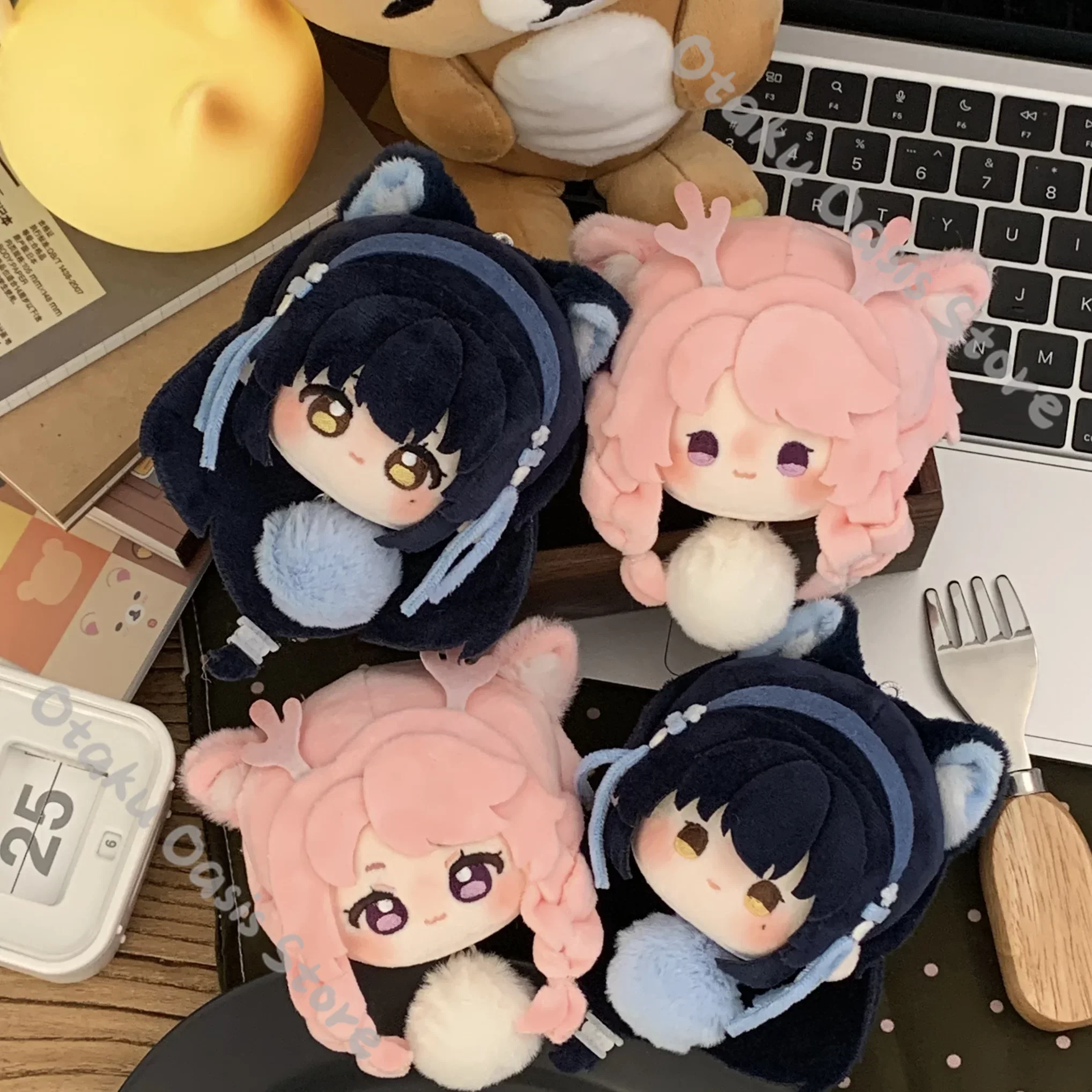Honor of Kings Xi Shi Yao Fluffy Puppet Pendant Cosplay Ornament Plushie Cotton Maumet Printed Figurine Hanging Drop Moppet