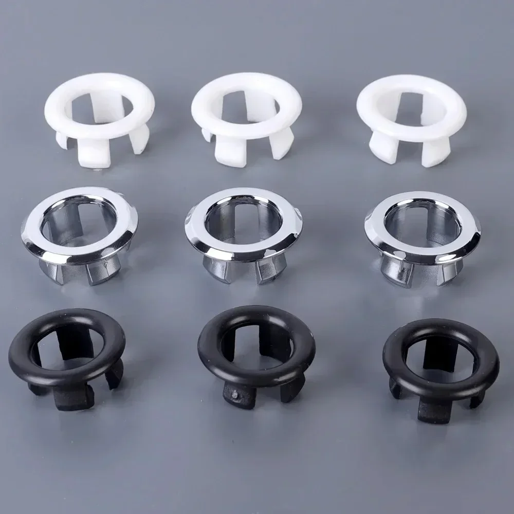 Gootsteen Overloop Ring Afvoer Cover Vervanging Badkamer Aanrecht Wastafel Trim Overloop Cover Gat Insert Ronde Caps